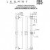Luxart LPSB-PN Poydras Handshower Slide Bar Polished Nickel - B07FTWVD1K
